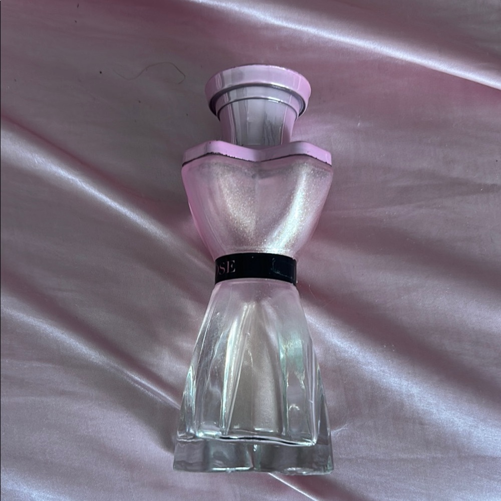 Pink and Clear Perfume Bottle